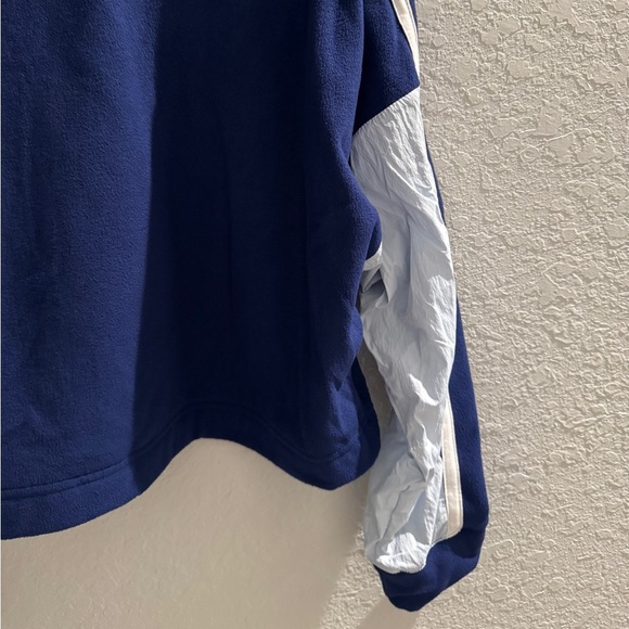 NWT forever 21 cropped long sleeve jacket no hood Sz M in navy / light blue - Picture 6 of 6